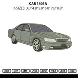 Car 1401a Embroidery File 6 sizes