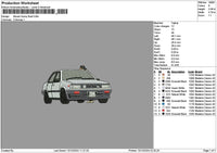 Car Photoembro 1312 Embroidery File 6 sizes