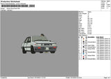 Car Photoembro 1312 Embroidery File 6 sizes