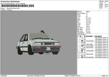 Car Photoembro 1312 Embroidery File 6 sizes