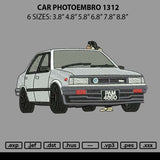 Car Photoembro 1312 Embroidery File 6 sizes