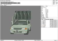Car 1012 Embroidery File 6 sizes