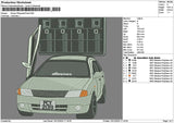 Car 1012 Embroidery File 6 sizes