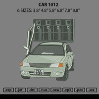 Car 1012 Embroidery File 6 sizes