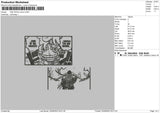 Op Comic Embroidery File 6 sizes