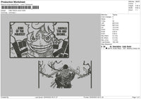 Op Comic Embroidery File 6 sizes