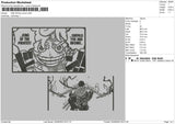 Op Comic Embroidery File 6 sizes