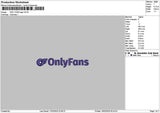 Onlytext Embroidery File 6 sizes