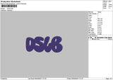 Oslbtext Embroidery File 6 sizes