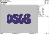Oslbtext Embroidery File 6 sizes