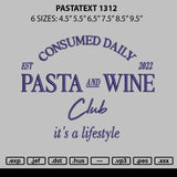 Pasteltext 1312 Embroidery File 6 sizes