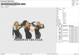 PERSON OF THE YEAR Embroidery File 6 size