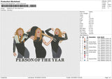 PERSON OF THE YEAR Embroidery File 6 size
