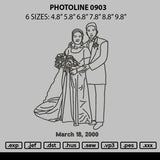 Photoline 0903 Embroidery File 6 sizes