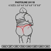 Photoline 2911a Embroidery File 6 sizes