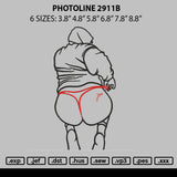 Photoline 2911a Embroidery File 6 sizes