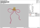 Poohribbon Embroidery File 6 sizes