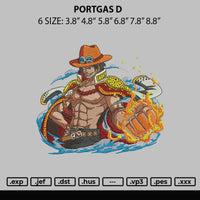 PORTGAS D ACE Embroidery