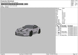 Car 1412a Embroidery File 6 sizes
