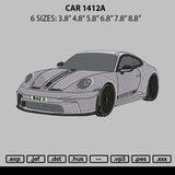 Car 1412a Embroidery File 6 sizes