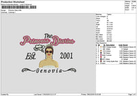 Princesstext 1802 Embroidery File 6 sizes