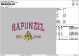 Rapunzeltext0112 Embroidery File 6 sizes