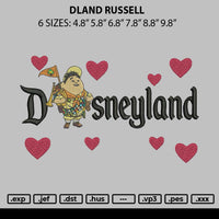 Dland Russell Embroidery File 6 sizes
