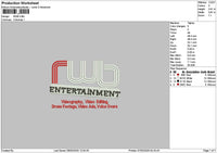Rwbtext Embroidery File 6 sizes