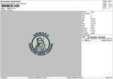 Virtuetext Embroidery File 6 sizes