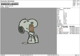 Snoopy Anw Embroidery File 6 sizes