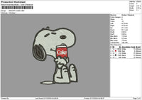 Snoopycoke Embroidery File 6 sizes