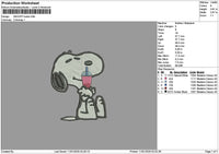 Snoopyboba 01 Embroidery File 6 sizes