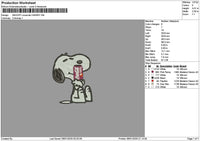 Snoopy Cola Cherry Embroidery File 6 sizes