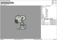 Snoopy Redbull 03 Embroidery File 6 sizes