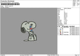 Snoopy Redbull 03 Embroidery File 6 sizes