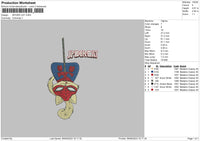 Spidercat Embroidery File 6 sizes