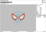Spiderface0601 Embroidery File 6 sizes