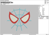 Spiderface0601 Embroidery File 6 sizes