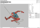 Spider W Embroidery File 6 sizes