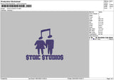 Stoictext Embroidery File 6 sizes