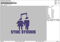 Stoictext Embroidery File 6 sizes