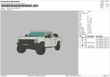 White Truck 0907 Embroidery File 6 sizes