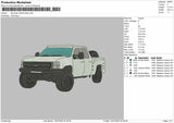 White Truck 0907 Embroidery File 6 sizes