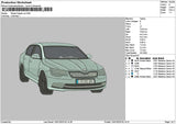 Car 1301 Embroidery File 6 sizes