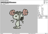Snoopygym1901 Embroidery File 6 sizes