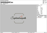 Sophiatext Embroidery File 6 sizes