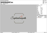 Sophiatext Embroidery File 6 sizes