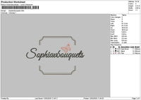 Sophiatext Embroidery File 6 sizes