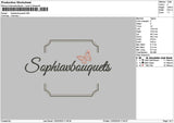 Sophiatext Embroidery File 6 sizes