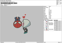 Spidergwen 01 Embroidery File 6 sizes